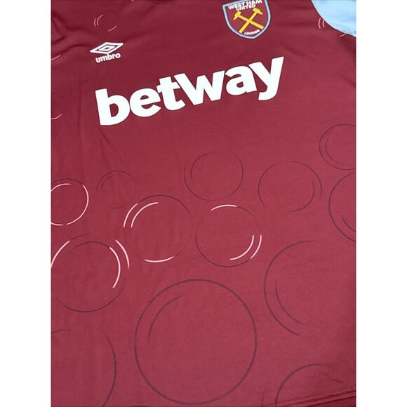 Umbro West Ham United FC 2023/24 Home Jersey Kit Mens XL - Picture 2 of 10